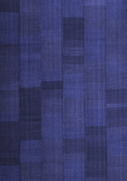 Abstract Blue Contemporary Rug, con1157blu