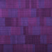 Square Abstract Purple Contemporary Rug, con1157pur