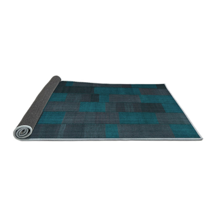 Sideview of Abstract Light Blue Contemporary Rug, con1157lblu