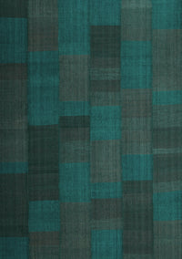 Abstract Turquoise Contemporary Rug, con1157turq