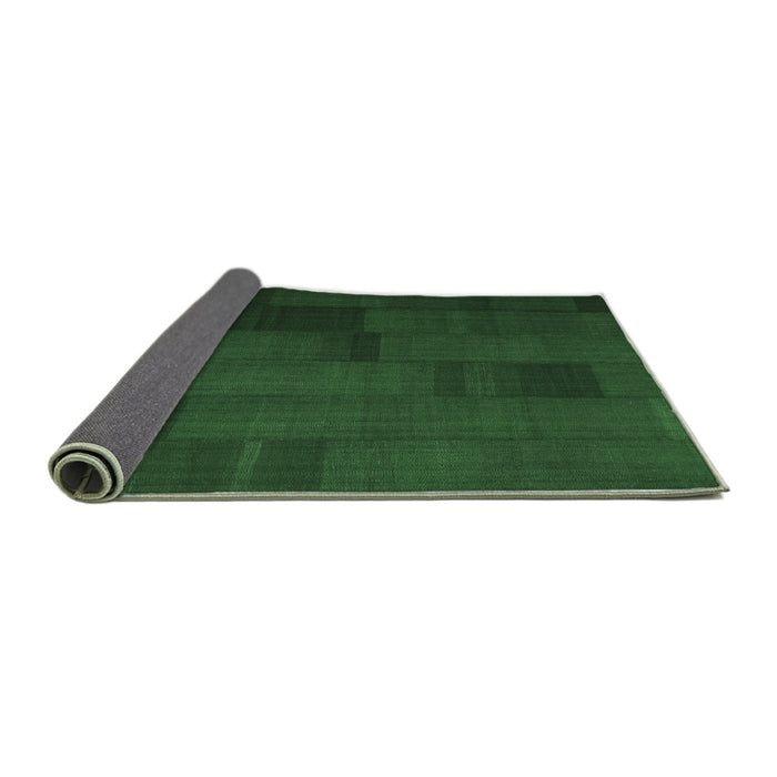 Sideview of Abstract Emerald Green Contemporary Rug, con1157emgrn