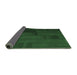 Sideview of Abstract Emerald Green Contemporary Rug, con1157emgrn