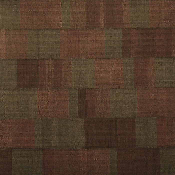 Square Abstract Brown Contemporary Rug, con1157brn