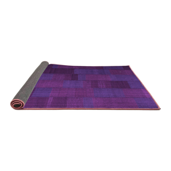 Sideview of Abstract Purple Contemporary Rug, con1157pur
