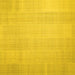 Square Solid Yellow Modern Rug, con1158yw