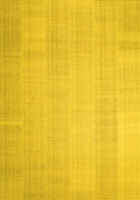 Solid Yellow Modern Rug, con1158yw