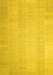 Solid Yellow Modern Rug, con1158yw