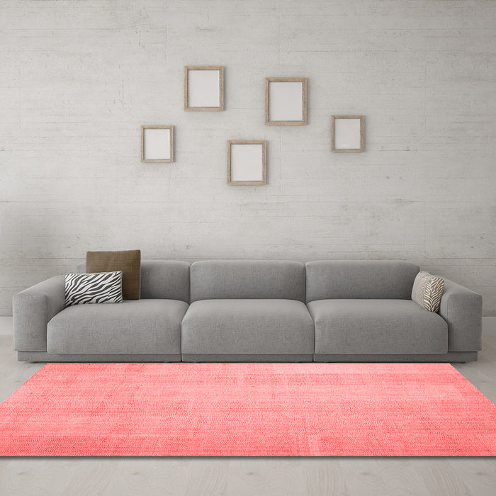 Modern Red Washable Rugs