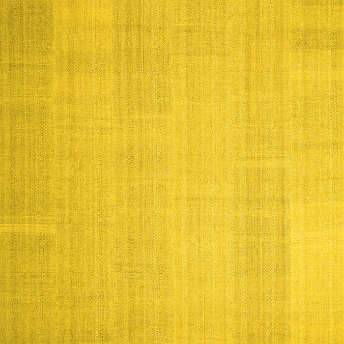 Machine Washable Solid Yellow Modern Rug, wshcon1158yw