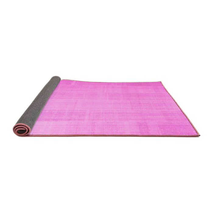 Sideview of Solid Pink Modern Rug, con1158pnk