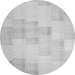 Square Solid Gray Modern Rug, con1159gry