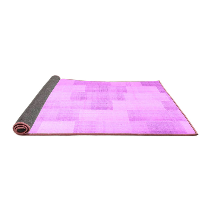 Sideview of Solid Purple Modern Rug, con1159pur