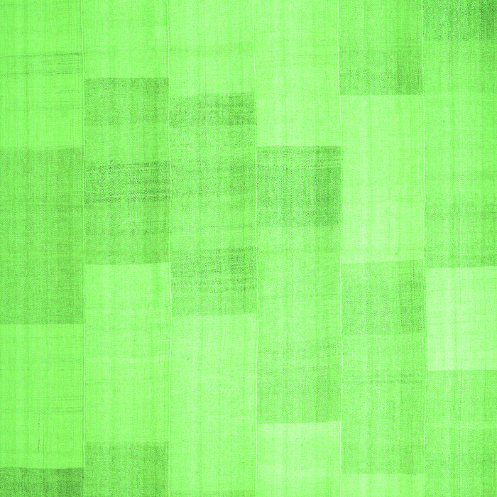 Serging Thickness of Machine Washable Solid Green Modern Area Rugs, wshcon1159grn