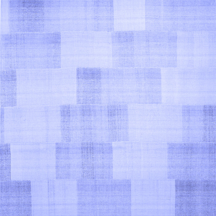 Square Machine Washable Solid Blue Modern Rug, wshcon1159blu