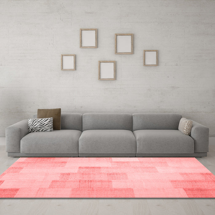 Modern Red Washable Rugs