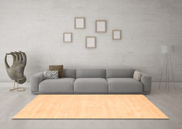 Machine Washable Abstract Brown Contemporary Rug in a Living Room,, wshcon115brn