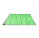 Sideview of Machine Washable Solid Emerald Green Modern Area Rugs, wshcon1160emgrn