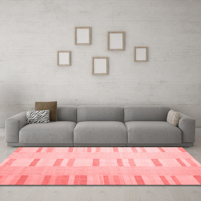 Modern Red Washable Rugs