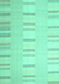 Solid Turquoise Modern Rug, con1160turq