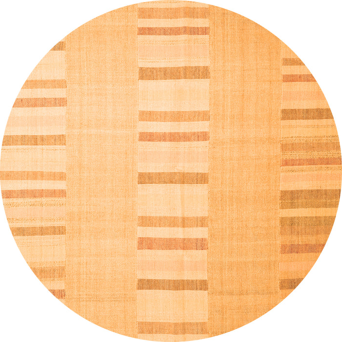 Square Solid Orange Modern Rug, con1160org