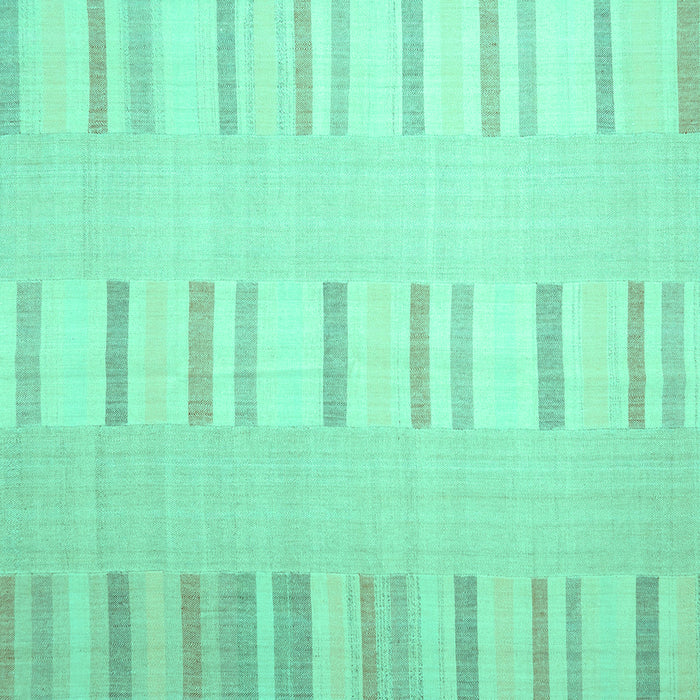 Square Machine Washable Solid Turquoise Modern Area Rugs, wshcon1160turq