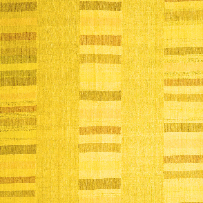 Machine Washable Solid Yellow Modern Rug, wshcon1160yw