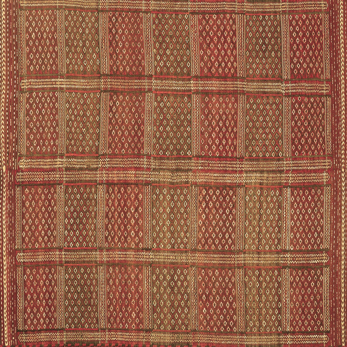 Square Machine Washable Oriental Brown Traditional Rug, wshcon1161brn