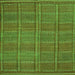 Serging Thickness of Oriental Green Traditional Rug, con1161grn