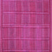 Square Oriental Pink Traditional Rug, con1161pnk