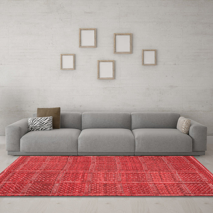 Traditional Red Washable Rugs