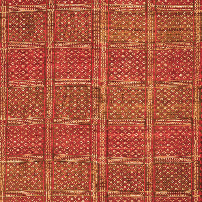 Serging Thickness of Machine Washable Oriental Orange Traditional Area Rugs, wshcon1161org