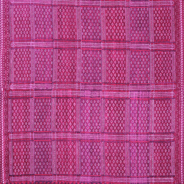 Square Machine Washable Oriental Pink Traditional Rug, wshcon1161pnk