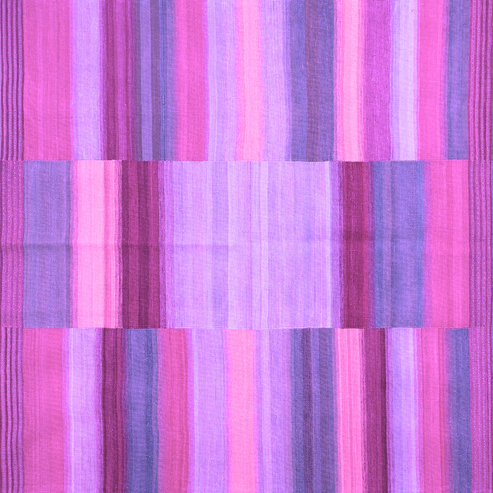 Square Abstract Purple Contemporary Rug, con1162pur