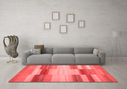 Contemporary Red Washable Rugs
