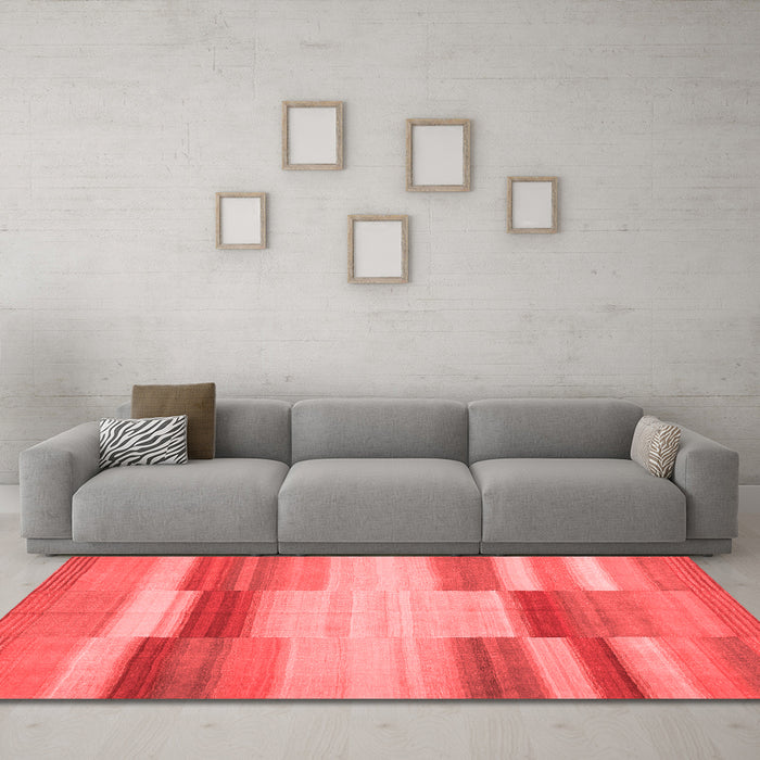 Contemporary Red Washable Rugs