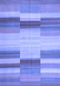 Abstract Blue Contemporary Rug, con1162blu