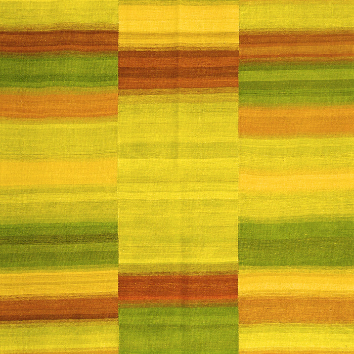 Machine Washable Abstract Yellow Contemporary Rug, wshcon1162yw