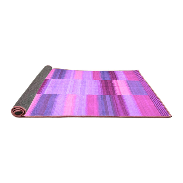 Sideview of Abstract Purple Contemporary Rug, con1162pur