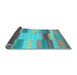 Sideview of Abstract Light Blue Contemporary Rug, con1162lblu