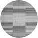 Square Abstract Gray Contemporary Rug, con1162gry