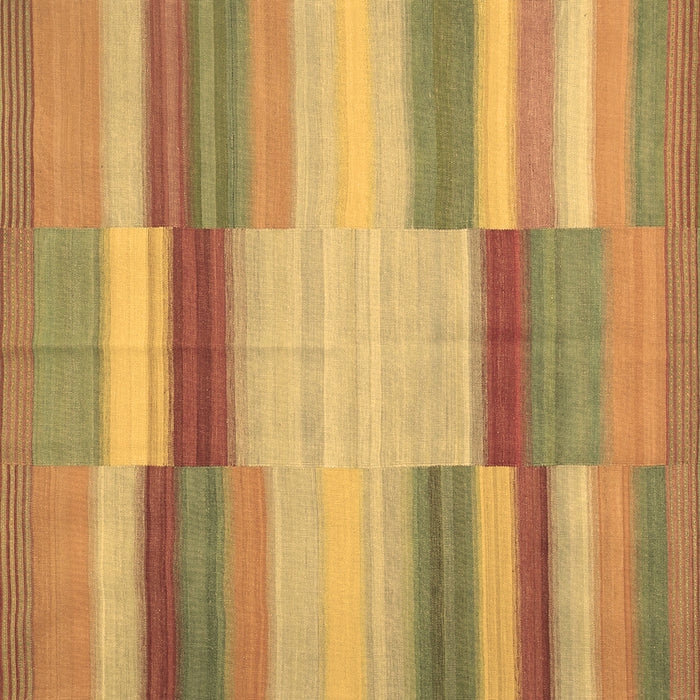 Square Abstract Brown Contemporary Rug, con1162brn