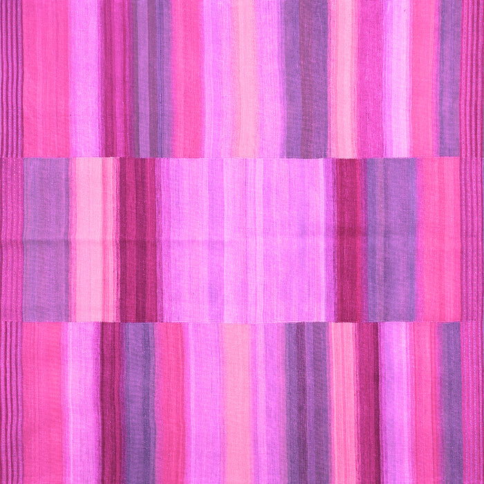 Square Machine Washable Abstract Pink Contemporary Rug, wshcon1162pnk