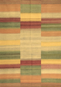 Abstract Brown Contemporary Rug, con1162brn