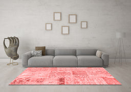 Transitional Red Washable Rugs