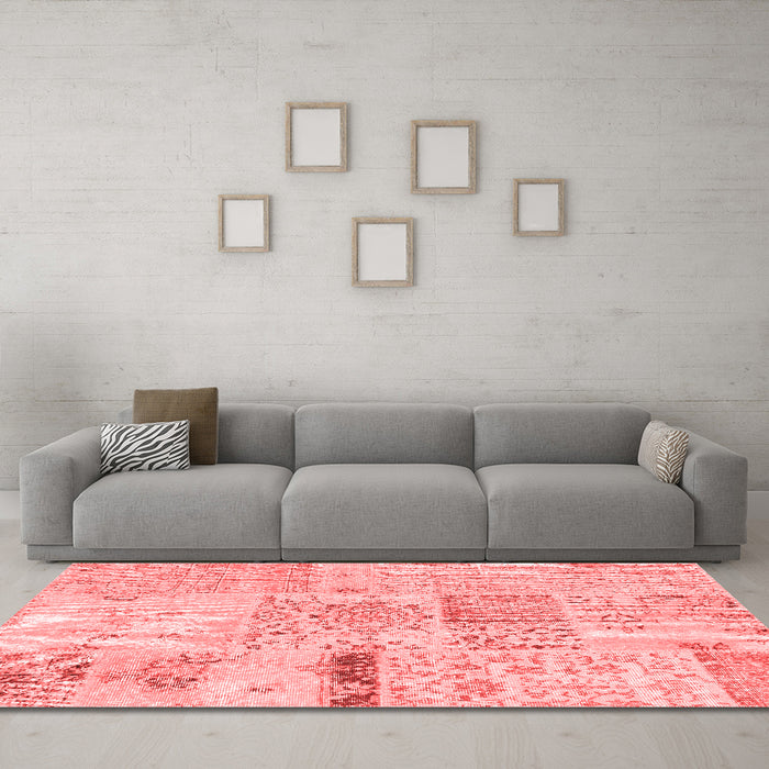Transitional Red Washable Rugs