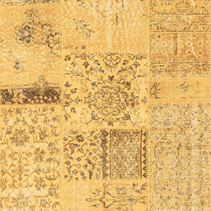 Patchwork Brown Transitional Rug, con1163brn