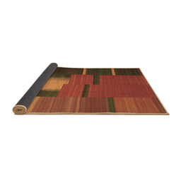 Sideview of Abstract Brown Contemporary Rug, con1164brn