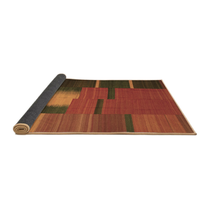 Sideview of Abstract Brown Contemporary Rug, con1164brn