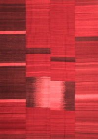 Abstract Red Contemporary Rug, con1164red