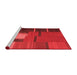 Contemporary Red Washable Rugs